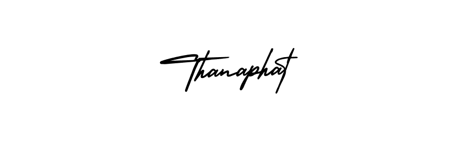 Thanaphat stylish signature style. Best Handwritten Sign (AmerikaSignatureDemo-Regular) for my name. Handwritten Signature Collection Ideas for my name Thanaphat. Thanaphat signature style 3 images and pictures png