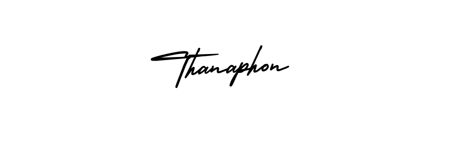 It looks lik you need a new signature style for name Thanaphon. Design unique handwritten (AmerikaSignatureDemo-Regular) signature with our free signature maker in just a few clicks. Thanaphon signature style 3 images and pictures png