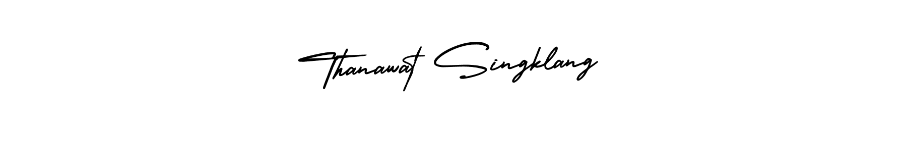 Similarly AmerikaSignatureDemo-Regular is the best handwritten signature design. Signature creator online .You can use it as an online autograph creator for name Thanawat Singklang. Thanawat Singklang signature style 3 images and pictures png