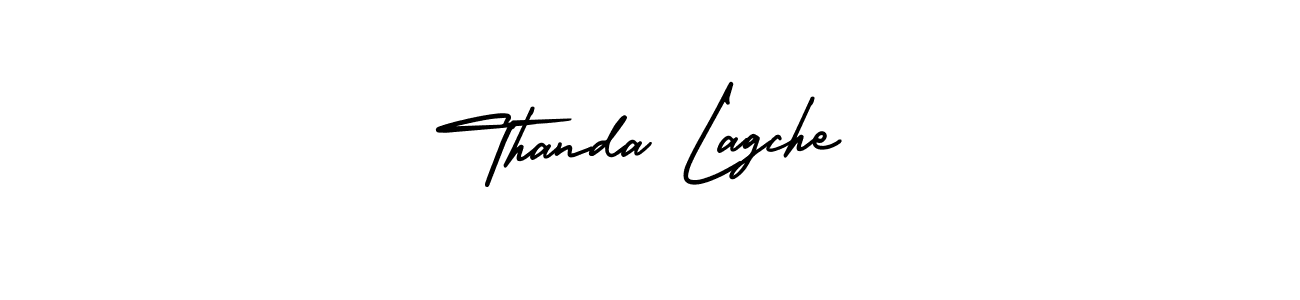 if you are searching for the best signature style for your name Thanda Lagche. so please give up your signature search. here we have designed multiple signature styles  using AmerikaSignatureDemo-Regular. Thanda Lagche signature style 3 images and pictures png