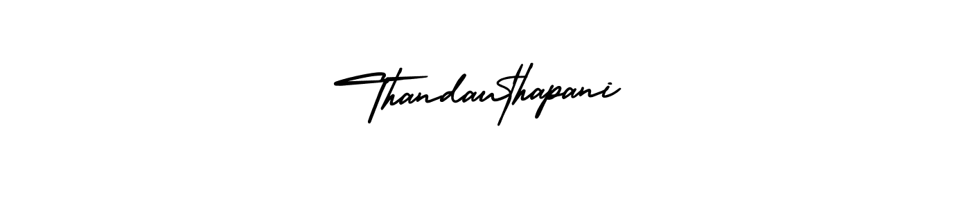 The best way (AmerikaSignatureDemo-Regular) to make a short signature is to pick only two or three words in your name. The name Thandauthapani include a total of six letters. For converting this name. Thandauthapani signature style 3 images and pictures png