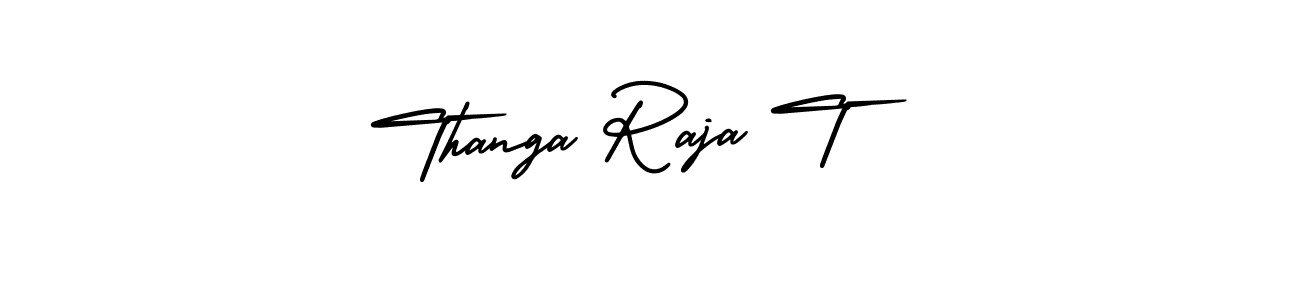 Create a beautiful signature design for name Thanga Raja T. With this signature (AmerikaSignatureDemo-Regular) fonts, you can make a handwritten signature for free. Thanga Raja T signature style 3 images and pictures png