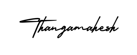 Make a beautiful signature design for name Thangamahesh. Use this online signature maker to create a handwritten signature for free. Thangamahesh signature style 3 images and pictures png