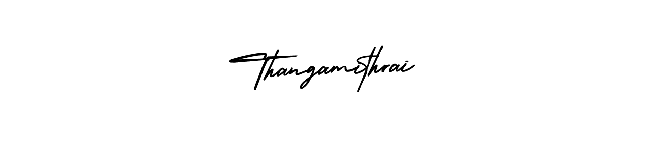 Design your own signature with our free online signature maker. With this signature software, you can create a handwritten (AmerikaSignatureDemo-Regular) signature for name Thangamithrai. Thangamithrai signature style 3 images and pictures png