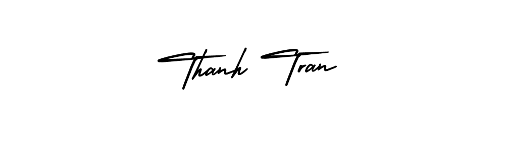 Create a beautiful signature design for name Thanh Tran. With this signature (AmerikaSignatureDemo-Regular) fonts, you can make a handwritten signature for free. Thanh Tran signature style 3 images and pictures png