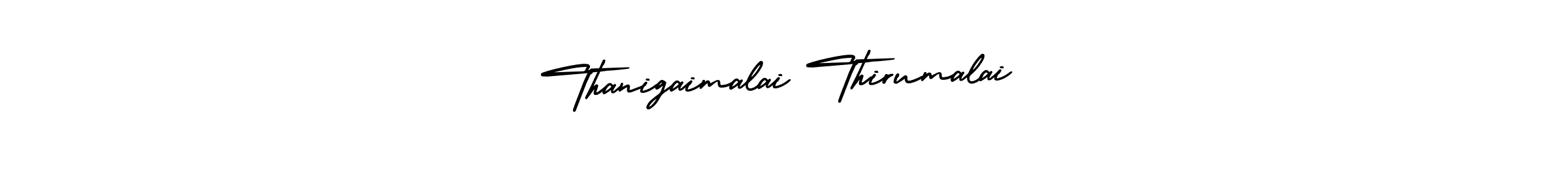 Create a beautiful signature design for name Thanigaimalai Thirumalai. With this signature (AmerikaSignatureDemo-Regular) fonts, you can make a handwritten signature for free. Thanigaimalai Thirumalai signature style 3 images and pictures png