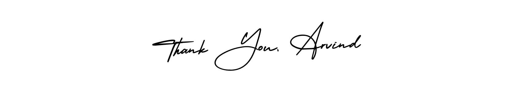 Use a signature maker to create a handwritten signature online. With this signature software, you can design (AmerikaSignatureDemo-Regular) your own signature for name Thank You, Arvind. Thank You, Arvind signature style 3 images and pictures png