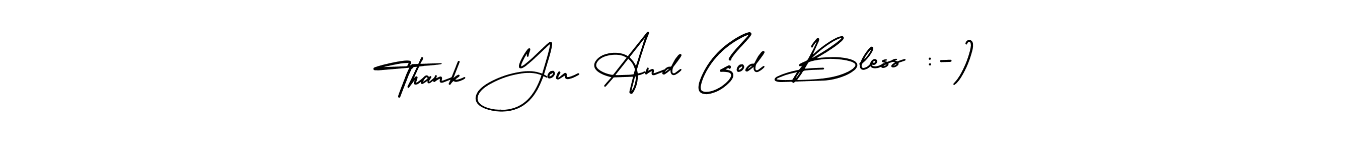 Also we have Thank You And God Bless :-) name is the best signature style. Create professional handwritten signature collection using AmerikaSignatureDemo-Regular autograph style. Thank You And God Bless :-) signature style 3 images and pictures png