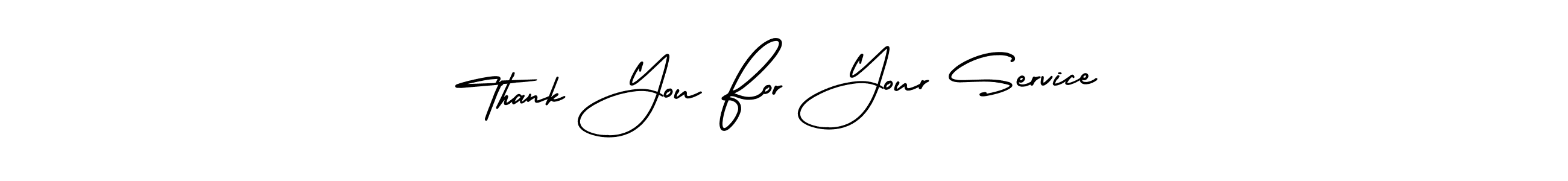 You should practise on your own different ways (AmerikaSignatureDemo-Regular) to write your name (Thank You For Your Service) in signature. don't let someone else do it for you. Thank You For Your Service signature style 3 images and pictures png