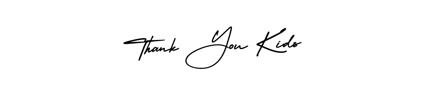 Create a beautiful signature design for name Thank You Kids. With this signature (AmerikaSignatureDemo-Regular) fonts, you can make a handwritten signature for free. Thank You Kids signature style 3 images and pictures png