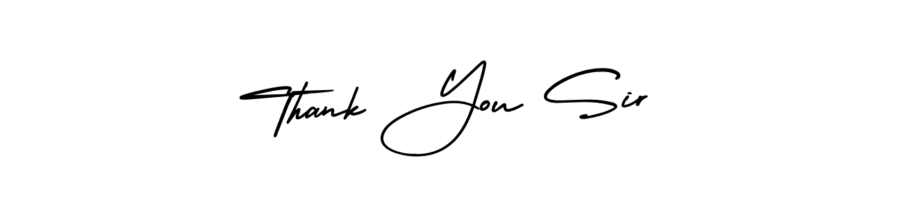 Create a beautiful signature design for name Thank You Sir. With this signature (AmerikaSignatureDemo-Regular) fonts, you can make a handwritten signature for free. Thank You Sir signature style 3 images and pictures png