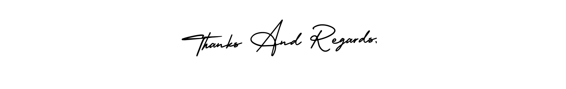 Once you've used our free online signature maker to create your best signature AmerikaSignatureDemo-Regular style, it's time to enjoy all of the benefits that Thanks And Regards, name signing documents. Thanks And Regards, signature style 3 images and pictures png