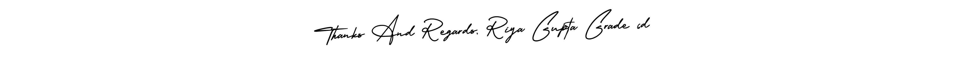 Check out images of Autograph of Thanks And Regards, Riya Gupta Grade 6d name. Actor Thanks And Regards, Riya Gupta Grade 6d Signature Style. AmerikaSignatureDemo-Regular is a professional sign style online. Thanks And Regards, Riya Gupta Grade 6d signature style 3 images and pictures png