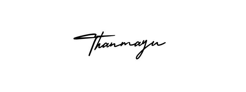 Create a beautiful signature design for name Thanmayu. With this signature (AmerikaSignatureDemo-Regular) fonts, you can make a handwritten signature for free. Thanmayu signature style 3 images and pictures png