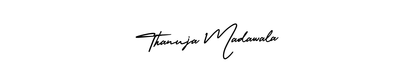 if you are searching for the best signature style for your name Thanuja Madawala. so please give up your signature search. here we have designed multiple signature styles  using AmerikaSignatureDemo-Regular. Thanuja Madawala signature style 3 images and pictures png