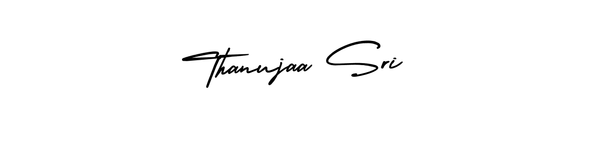 Design your own signature with our free online signature maker. With this signature software, you can create a handwritten (AmerikaSignatureDemo-Regular) signature for name Thanujaa Sri. Thanujaa Sri signature style 3 images and pictures png