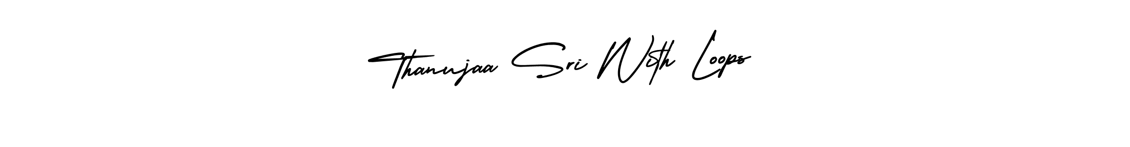 Check out images of Autograph of Thanujaa Sri With Loops name. Actor Thanujaa Sri With Loops Signature Style. AmerikaSignatureDemo-Regular is a professional sign style online. Thanujaa Sri With Loops signature style 3 images and pictures png