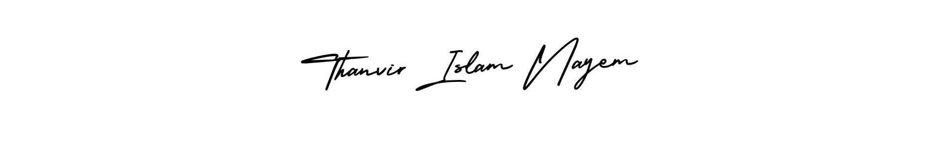 Use a signature maker to create a handwritten signature online. With this signature software, you can design (AmerikaSignatureDemo-Regular) your own signature for name Thanvir Islam Nayem. Thanvir Islam Nayem signature style 3 images and pictures png