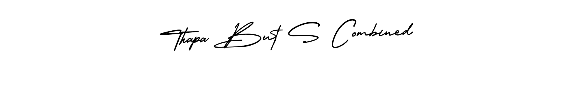 Create a beautiful signature design for name Thapa But S Combined. With this signature (AmerikaSignatureDemo-Regular) fonts, you can make a handwritten signature for free. Thapa But S Combined signature style 3 images and pictures png
