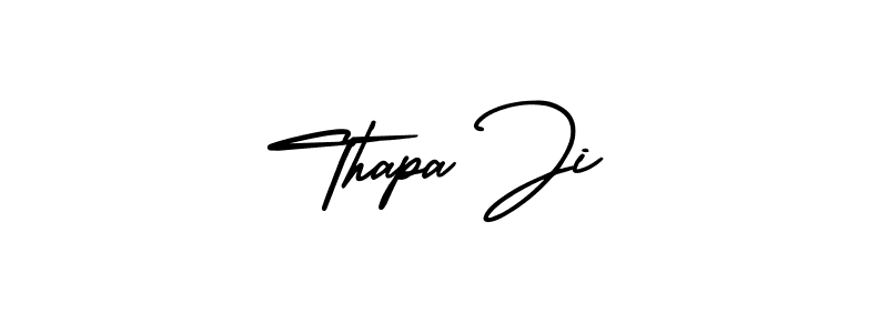 Create a beautiful signature design for name Thapa Ji. With this signature (AmerikaSignatureDemo-Regular) fonts, you can make a handwritten signature for free. Thapa Ji signature style 3 images and pictures png