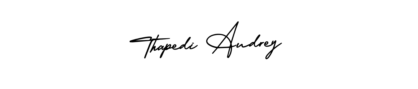 Once you've used our free online signature maker to create your best signature AmerikaSignatureDemo-Regular style, it's time to enjoy all of the benefits that Thapedi Audrey name signing documents. Thapedi Audrey signature style 3 images and pictures png