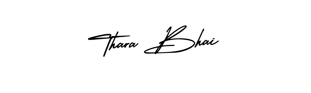 Design your own signature with our free online signature maker. With this signature software, you can create a handwritten (AmerikaSignatureDemo-Regular) signature for name Thara Bhai. Thara Bhai signature style 3 images and pictures png