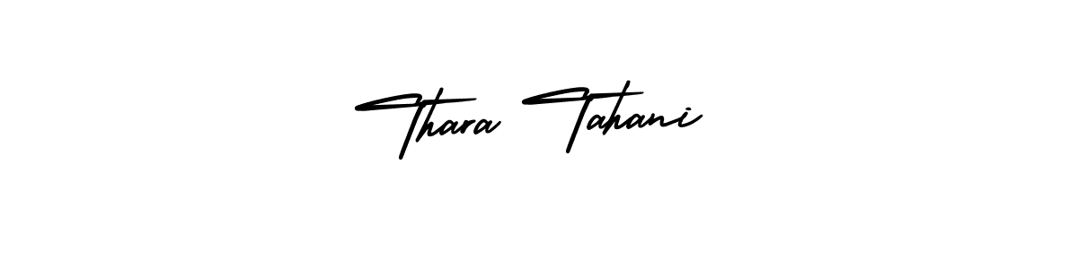 Similarly AmerikaSignatureDemo-Regular is the best handwritten signature design. Signature creator online .You can use it as an online autograph creator for name Thara Tahani. Thara Tahani signature style 3 images and pictures png