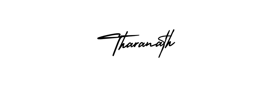 How to make Tharanath signature? AmerikaSignatureDemo-Regular is a professional autograph style. Create handwritten signature for Tharanath name. Tharanath signature style 3 images and pictures png