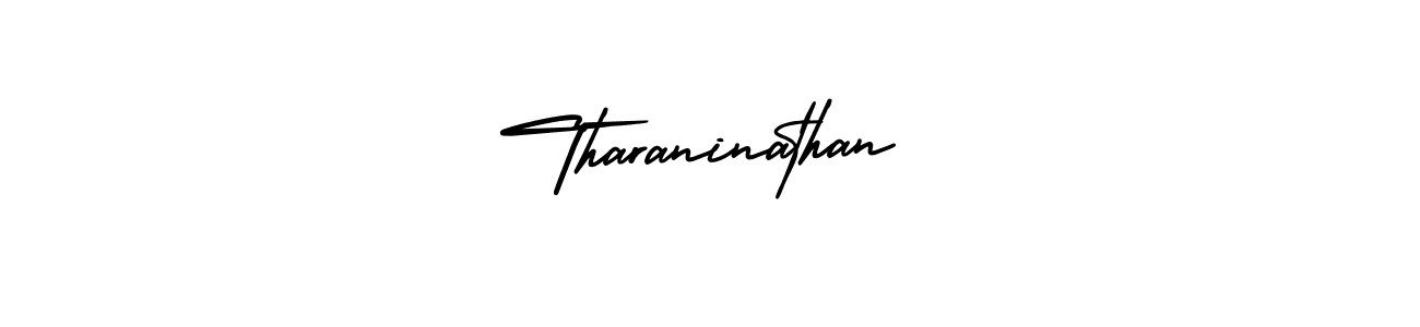 How to make Tharaninathan signature? AmerikaSignatureDemo-Regular is a professional autograph style. Create handwritten signature for Tharaninathan name. Tharaninathan signature style 3 images and pictures png