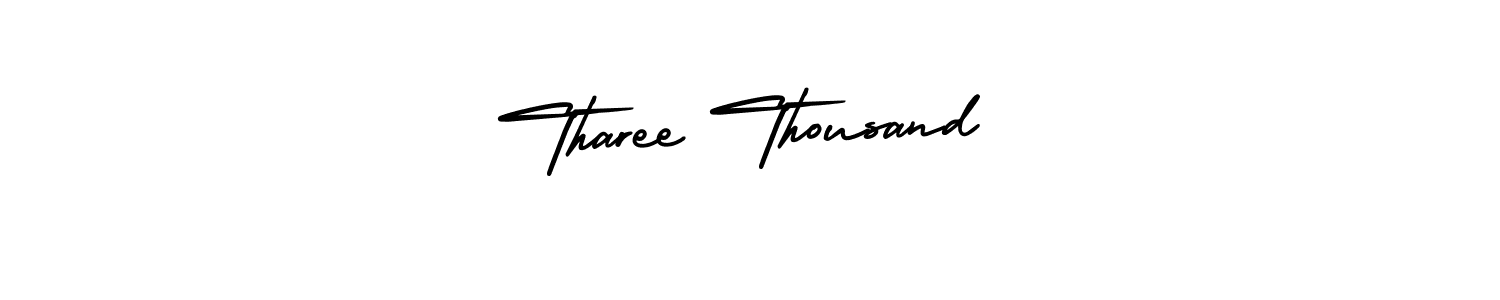 This is the best signature style for the Tharee Thousand name. Also you like these signature font (AmerikaSignatureDemo-Regular). Mix name signature. Tharee Thousand signature style 3 images and pictures png