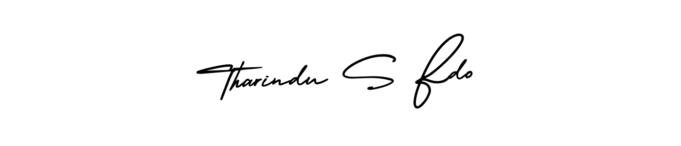 It looks lik you need a new signature style for name Tharindu S Fdo. Design unique handwritten (AmerikaSignatureDemo-Regular) signature with our free signature maker in just a few clicks. Tharindu S Fdo signature style 3 images and pictures png