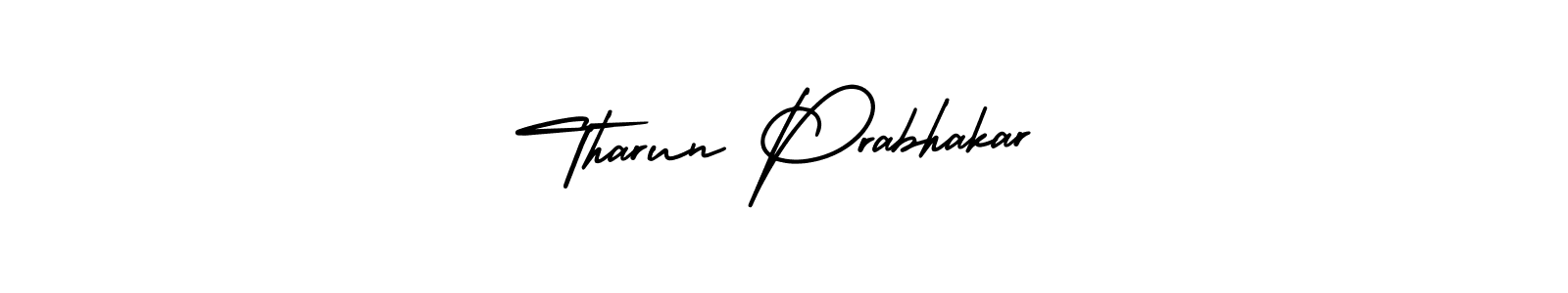 Make a short Tharun Prabhakar signature style. Manage your documents anywhere anytime using AmerikaSignatureDemo-Regular. Create and add eSignatures, submit forms, share and send files easily. Tharun Prabhakar signature style 3 images and pictures png