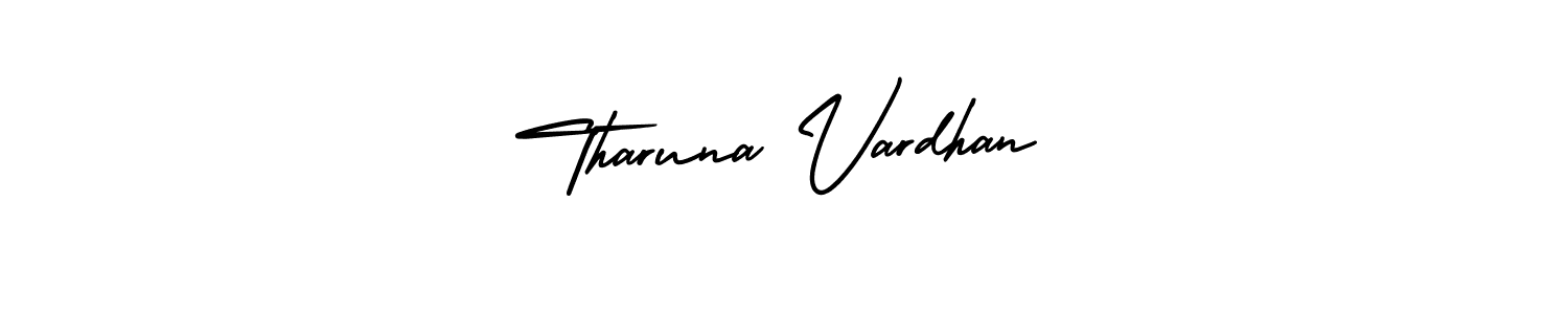 How to Draw Tharuna Vardhan signature style? AmerikaSignatureDemo-Regular is a latest design signature styles for name Tharuna Vardhan. Tharuna Vardhan signature style 3 images and pictures png