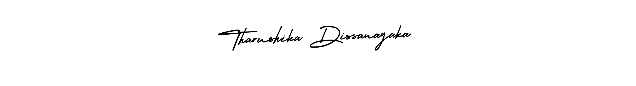 Make a short Tharushika Dissanayaka signature style. Manage your documents anywhere anytime using AmerikaSignatureDemo-Regular. Create and add eSignatures, submit forms, share and send files easily. Tharushika Dissanayaka signature style 3 images and pictures png