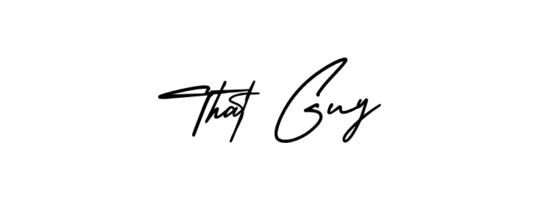 That Guy stylish signature style. Best Handwritten Sign (AmerikaSignatureDemo-Regular) for my name. Handwritten Signature Collection Ideas for my name That Guy. That Guy signature style 3 images and pictures png