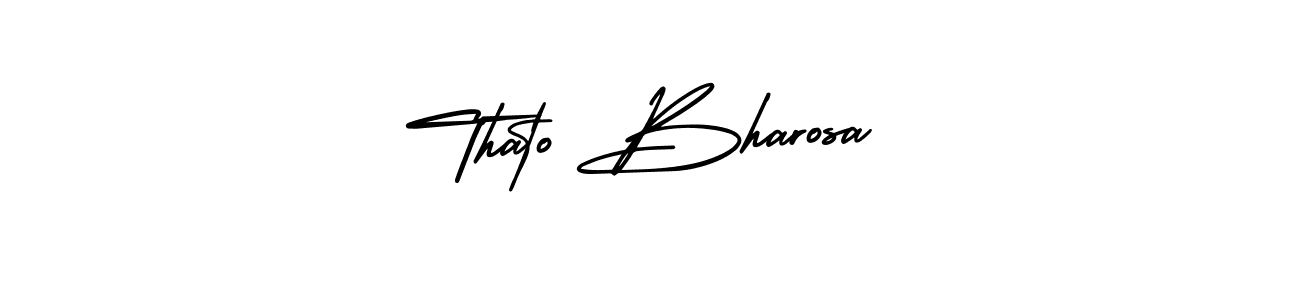 Make a beautiful signature design for name Thato Bharosa. Use this online signature maker to create a handwritten signature for free. Thato Bharosa signature style 3 images and pictures png