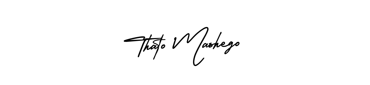 Make a beautiful signature design for name Thato Mashego. With this signature (AmerikaSignatureDemo-Regular) style, you can create a handwritten signature for free. Thato Mashego signature style 3 images and pictures png