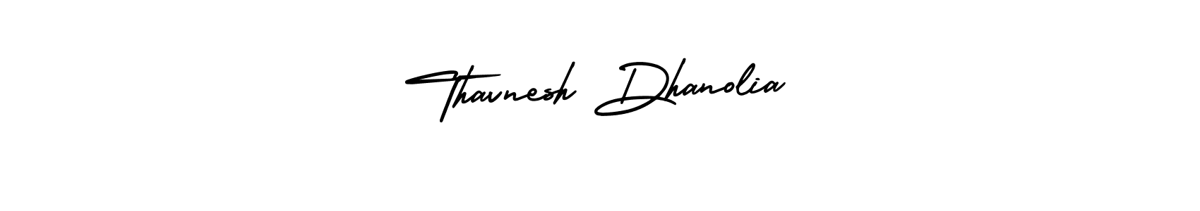 Similarly AmerikaSignatureDemo-Regular is the best handwritten signature design. Signature creator online .You can use it as an online autograph creator for name Thavnesh Dhanolia. Thavnesh Dhanolia signature style 3 images and pictures png