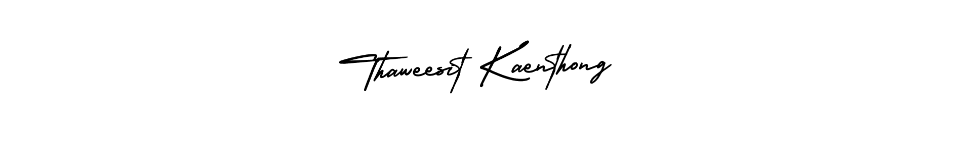 Thaweesit Kaenthong stylish signature style. Best Handwritten Sign (AmerikaSignatureDemo-Regular) for my name. Handwritten Signature Collection Ideas for my name Thaweesit Kaenthong. Thaweesit Kaenthong signature style 3 images and pictures png