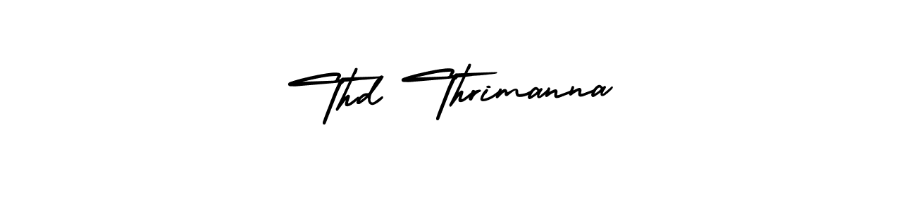 This is the best signature style for the Thd Thrimanna name. Also you like these signature font (AmerikaSignatureDemo-Regular). Mix name signature. Thd Thrimanna signature style 3 images and pictures png