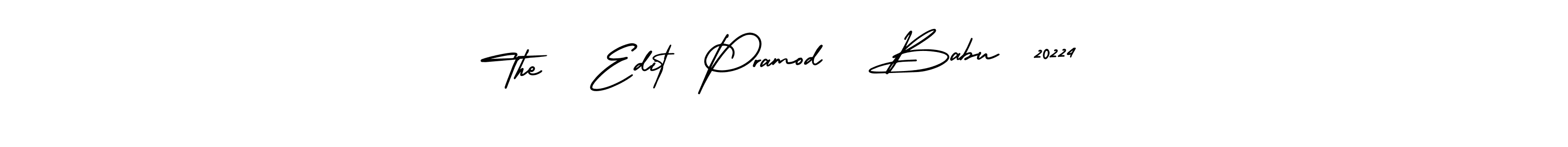 The   Edit  Pramod   Babu  20224 stylish signature style. Best Handwritten Sign (AmerikaSignatureDemo-Regular) for my name. Handwritten Signature Collection Ideas for my name The   Edit  Pramod   Babu  20224. The   Edit  Pramod   Babu  20224 signature style 3 images and pictures png