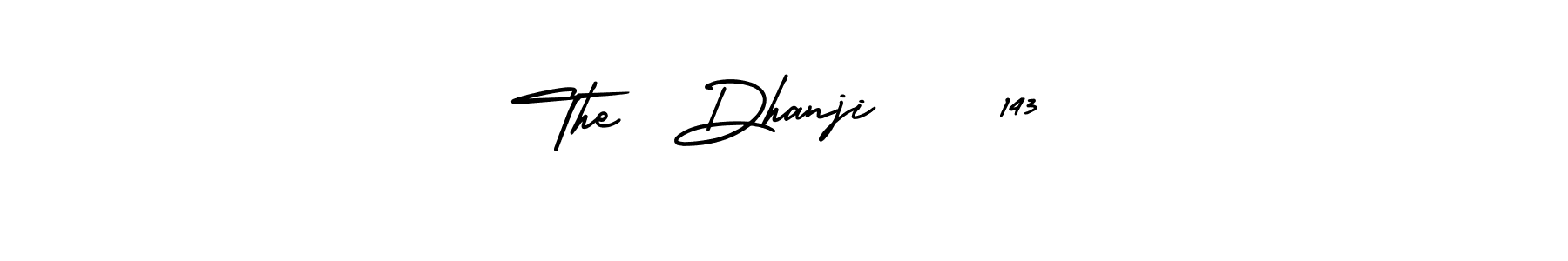 AmerikaSignatureDemo-Regular is a professional signature style that is perfect for those who want to add a touch of class to their signature. It is also a great choice for those who want to make their signature more unique. Get The  Dhanji    143 name to fancy signature for free. The  Dhanji    143 signature style 3 images and pictures png