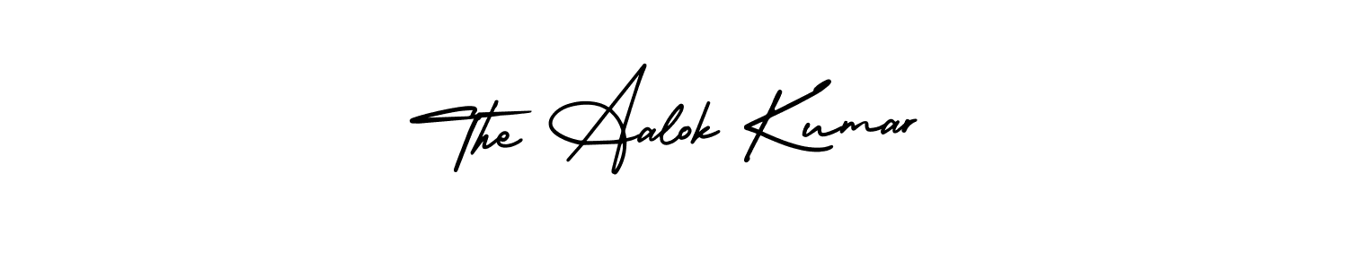 How to Draw The Aalok Kumar signature style? AmerikaSignatureDemo-Regular is a latest design signature styles for name The Aalok Kumar. The Aalok Kumar signature style 3 images and pictures png