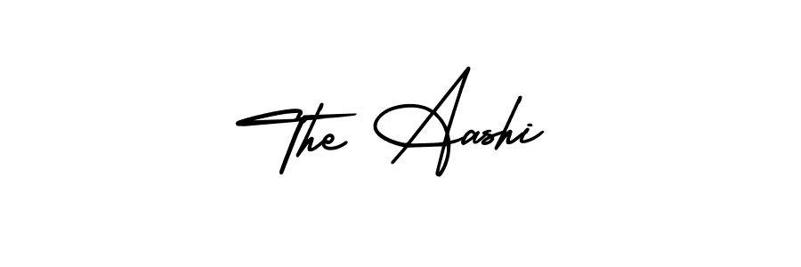 This is the best signature style for the The Aashi name. Also you like these signature font (AmerikaSignatureDemo-Regular). Mix name signature. The Aashi signature style 3 images and pictures png