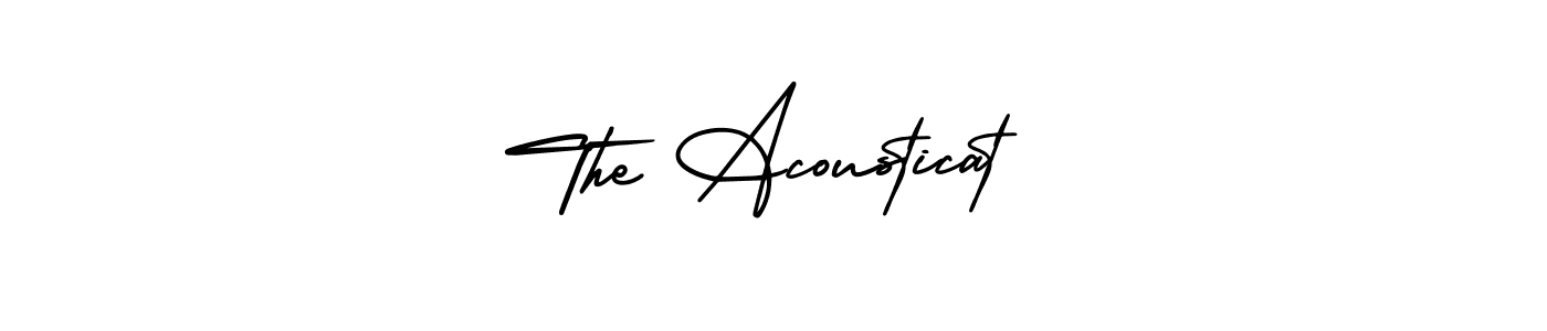 if you are searching for the best signature style for your name The Acousticat. so please give up your signature search. here we have designed multiple signature styles  using AmerikaSignatureDemo-Regular. The Acousticat signature style 3 images and pictures png