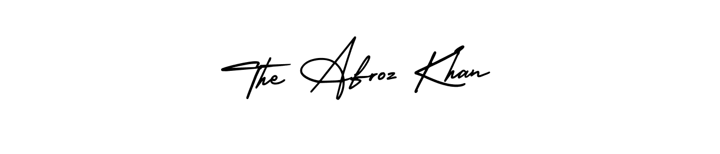 Use a signature maker to create a handwritten signature online. With this signature software, you can design (AmerikaSignatureDemo-Regular) your own signature for name The Afroz Khan. The Afroz Khan signature style 3 images and pictures png