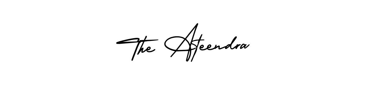 Use a signature maker to create a handwritten signature online. With this signature software, you can design (AmerikaSignatureDemo-Regular) your own signature for name The Ateendra. The Ateendra signature style 3 images and pictures png