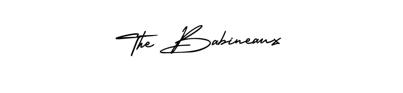 This is the best signature style for the The Babineaux name. Also you like these signature font (AmerikaSignatureDemo-Regular). Mix name signature. The Babineaux signature style 3 images and pictures png