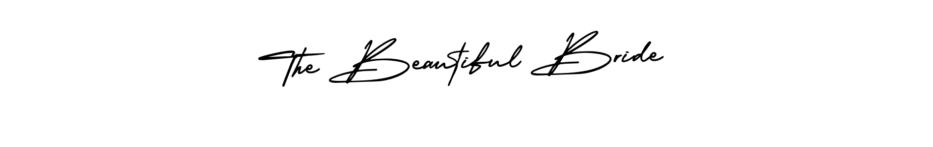 How to make The Beautiful Bride name signature. Use AmerikaSignatureDemo-Regular style for creating short signs online. This is the latest handwritten sign. The Beautiful Bride signature style 3 images and pictures png