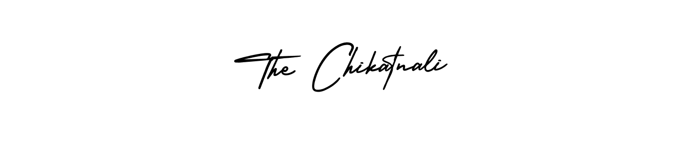 Use a signature maker to create a handwritten signature online. With this signature software, you can design (AmerikaSignatureDemo-Regular) your own signature for name The Chikatnali. The Chikatnali signature style 3 images and pictures png
